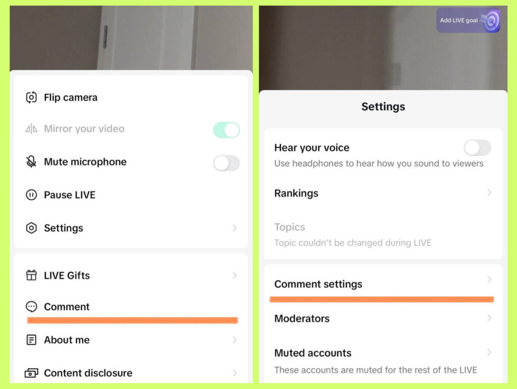 Click on Comment and Comment Settings, then select Turn Off Commenting. How to Hide Comments on TikTok Live on iPhone, Android and PC