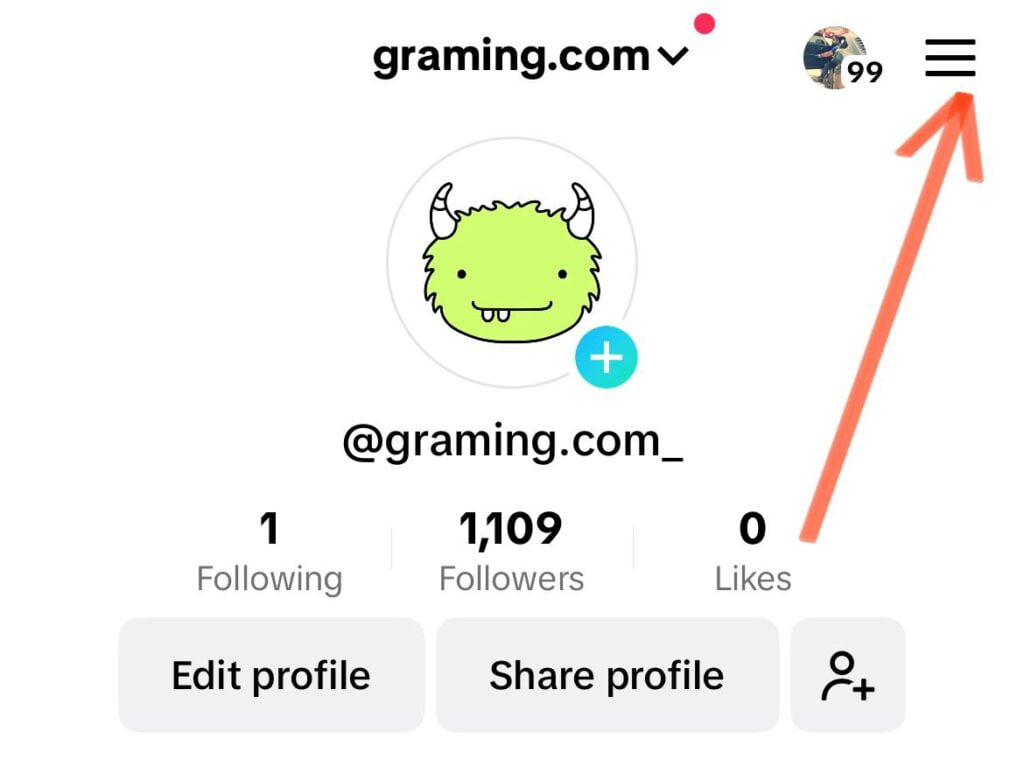 Go to the settings by tapping on the top-right corner. How to Go Live on TikTok With or Without 1000 Followers